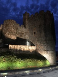 The castle at night!